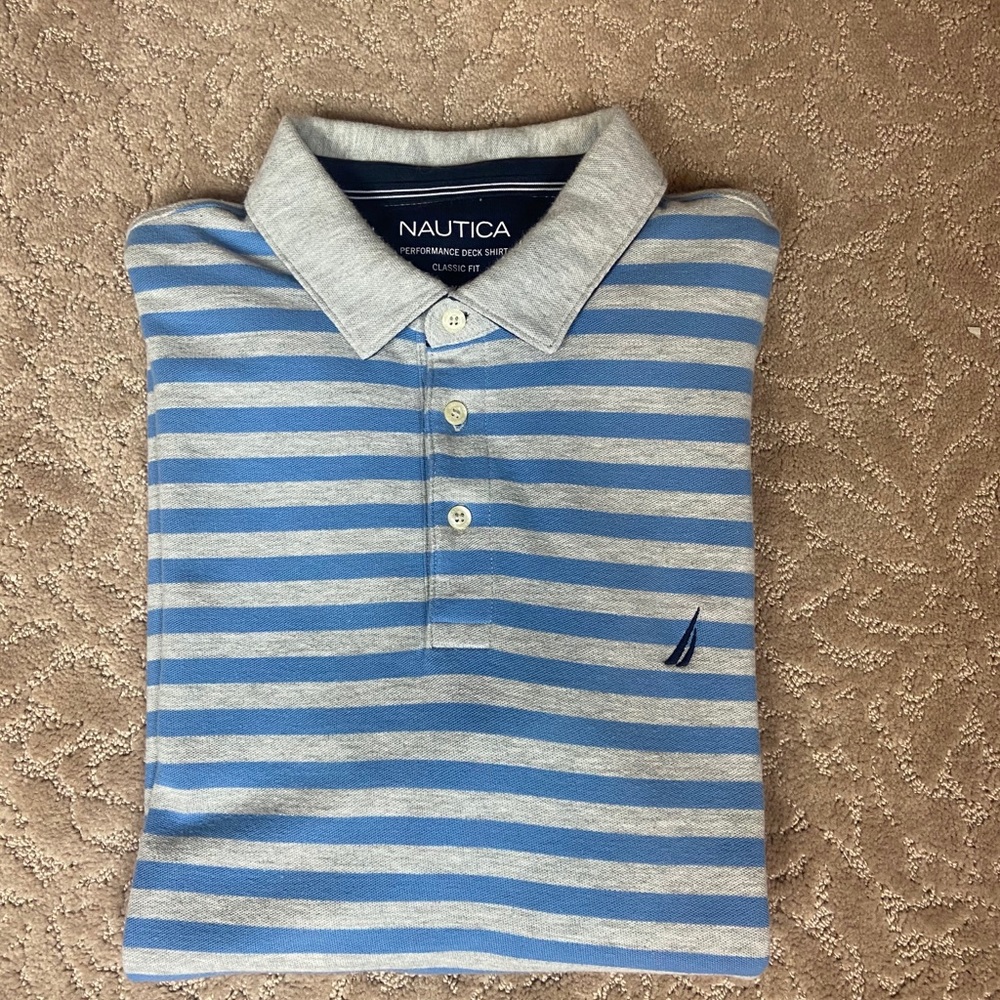 Nautica performance deck shirt classic fit
